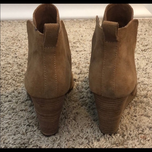 Suede wedge booties - Picture 4 of 6